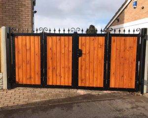 Timber And Steel Gate
